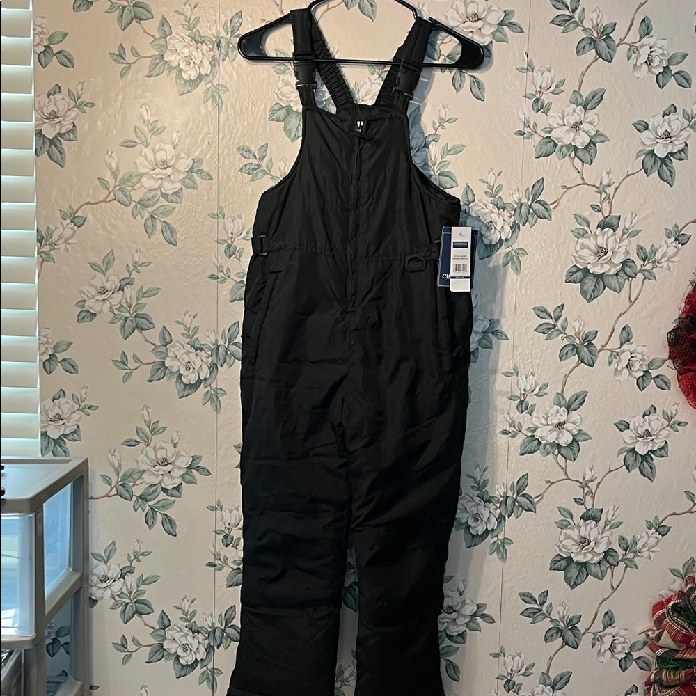 🧒👧UNISEX Black Insulated Bib Snow Pants